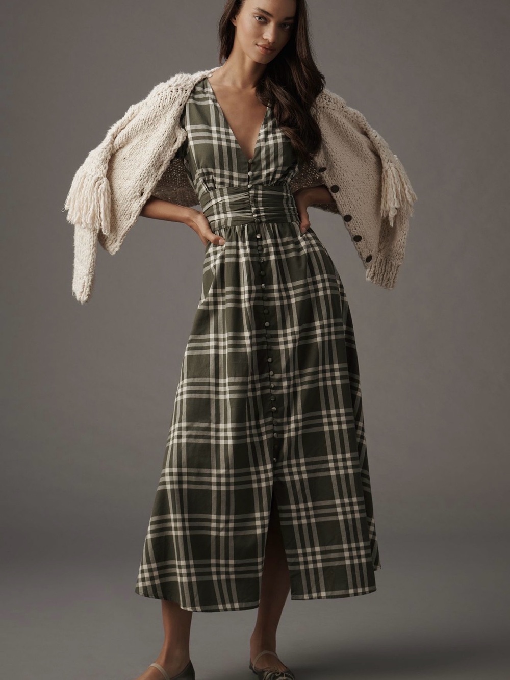 The Katerina Button front Dress